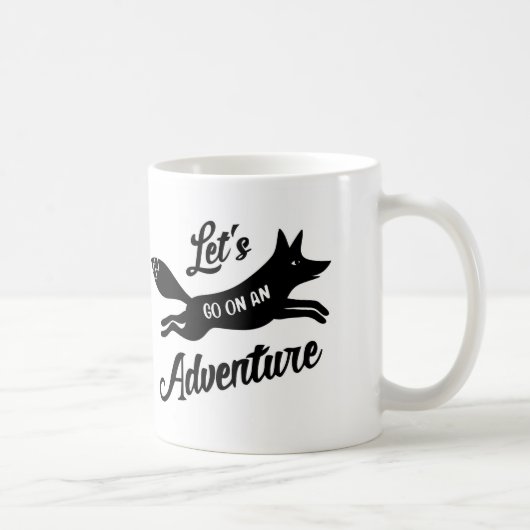 Let's Go On An Adventure White Mug コーヒーマグカップ (右)