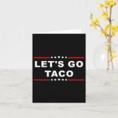Let'S Go Taco -おもしろいと食よくはしゃぐ品表現 カード (黄色い花)