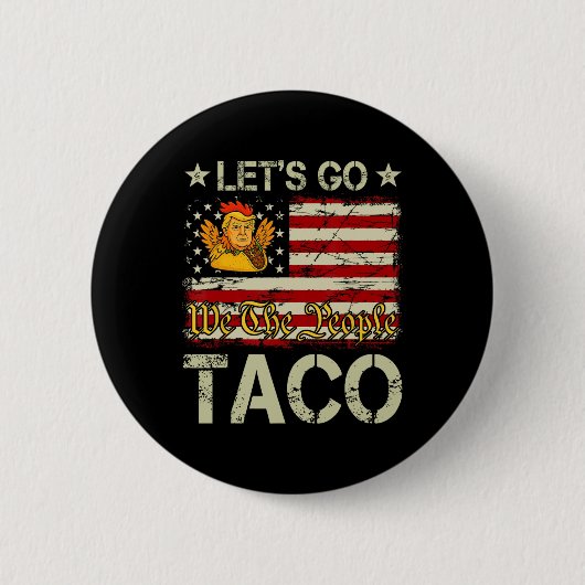 Let's Go Taco 面白いトランプはいつも逃げる _12 缶バッジ (正面)