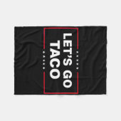 Let's Go Taco For Men Women Funny  フリースブランケット (正面(横))