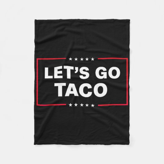 Let's Go Taco For Men Women Funny  フリースブランケット (正面)
