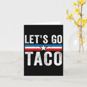 Let's Go Taco Funny Meme Let’s Go Taco  カード (黄色い花)