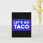 Let's Go Taco Funny T.a.c.o Let's Go Taco  カード (黄色い花)
