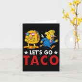 Let's Go Taco Funny Trump Always Chickens Out 14  カード (黄色い花)
