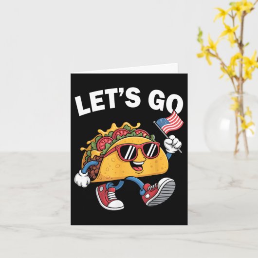 Let's Go Taco Funny Trump Always Chickens Out 21 カード (黄色い花)