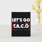 Let's Go Taco Funny Trump Always Chickens Out 30  カード (黄色い花)