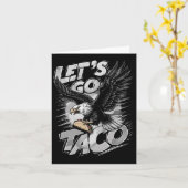 Let's Go Taco Funny Trump Always Chickens Out 42  カード (黄色い花)