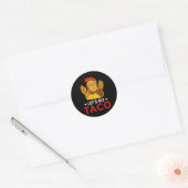 Let's Go Taco Funny Trump Always Chickens Out 53 ラウンドシール (封筒)