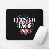 Let's Go Taco Political Style Red White Blue Trade マウスパッド (マウス)