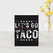 Let's Go Taco Shirt おもしろい Shagon Let's Go Taco 5 カード (黄色い花)