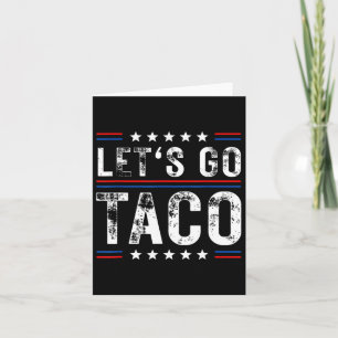 Let's Go Taco Shirt おもしろい Shagon Let's Go Taco 5 カード