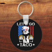 Let's Go Taco Shirt おもしろい Shagon Let's Go Taco 6 キーホルダー (正面)