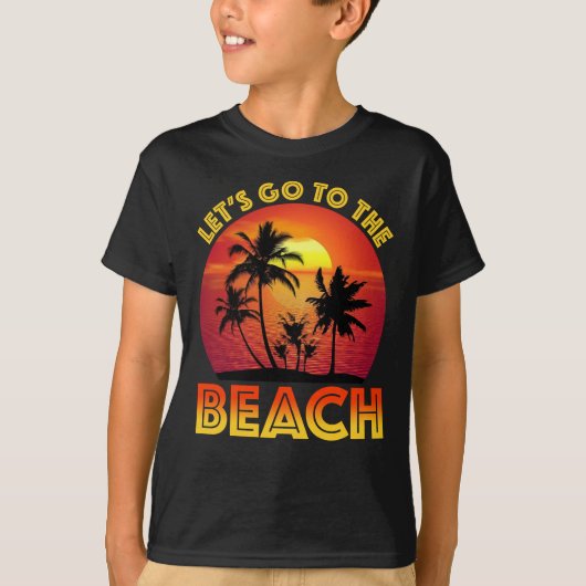 Let's Go To The Beach Tシャツ (正面)