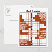 Let's go to the farm word Scramble ポストカード (正面/裏面)