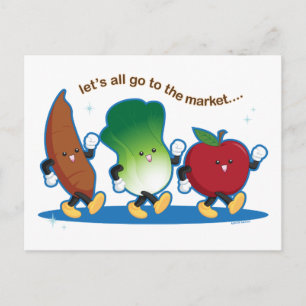 Let's Go to the Market ポストカード