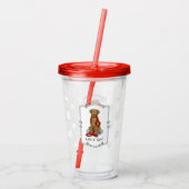 Let's Go! Walk Chesapeake Bay Retriever (dg tan) アクリルタンブラー (裏面)