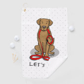 Let's Go! Walk Chesapeake Bay Retriever (dg tan) ゴルフタオル (インサイチュ)