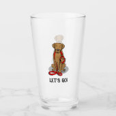 Let's Go! Walk Chesapeake Bay Retriever (dg tan) タンブラーグラス (正面)
