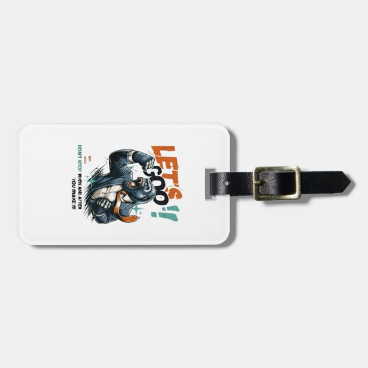 LET'S GOO LESSONS LEARN LUGGAGE TAG ラゲッジタグ (正面横)