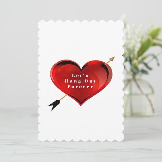 Let's Hang Out Forever Marriage Proposal Card シーズンカード (スタンド正面)