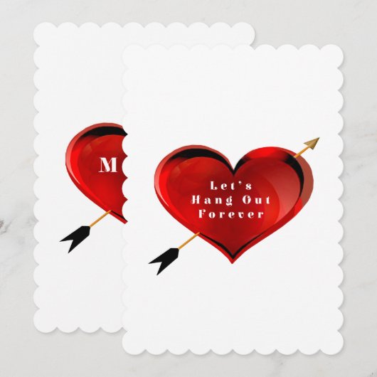 Let's Hang Out Forever Marriage Proposal Card シーズンカード (正面/裏面)