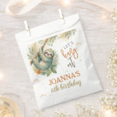Let's hang out sloth kids birthday フェイバーバッグ (クリップ留めされた状態)