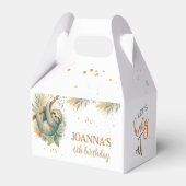 Let's hang out sloth kids birthday フェイバーボックス (裏面サイド)