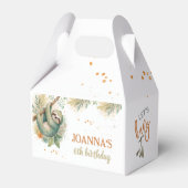 Let's hang out sloth kids birthday フェイバーボックス (正面サイド)