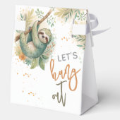 Let's hang out sloth kids birthday フェイバーボックス (裏面)
