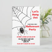 Let's Hang Out, Spider, Spiderweb Halloween Party 招待状 (スタンド正面)