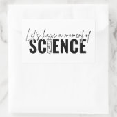 Let's Have a Moment of Science | おもしろ化学 長方形シール (バッグ)