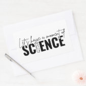 Let's Have a Moment of Science | おもしろ化学 長方形シール (封筒)