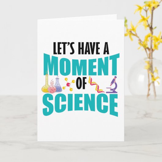 Let's Have A Moment Of Science カード (黄色い花)