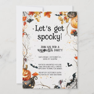 Let's have a spooky Halloween party 招待状