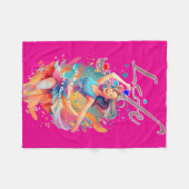 Let's Have Fun,Life a Roller Coaster フリースブランケット (正面(横))