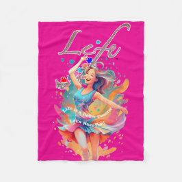 Let's Have Fun,Life a Roller Coaster フリースブランケット