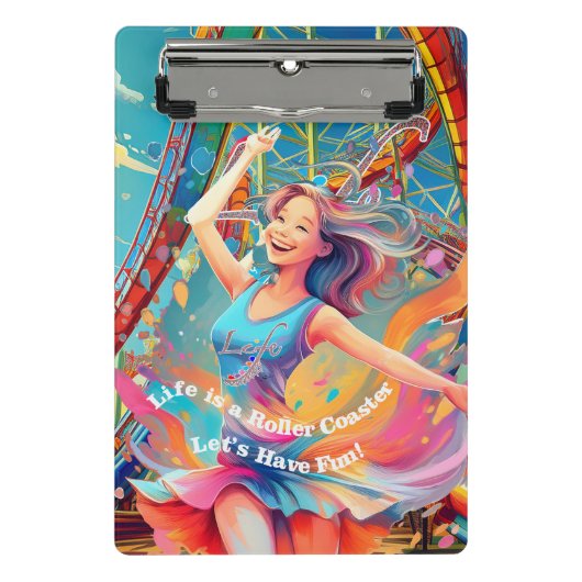 Let's Have Fun,Life a Roller Coaster ミニクリップボード (正面)