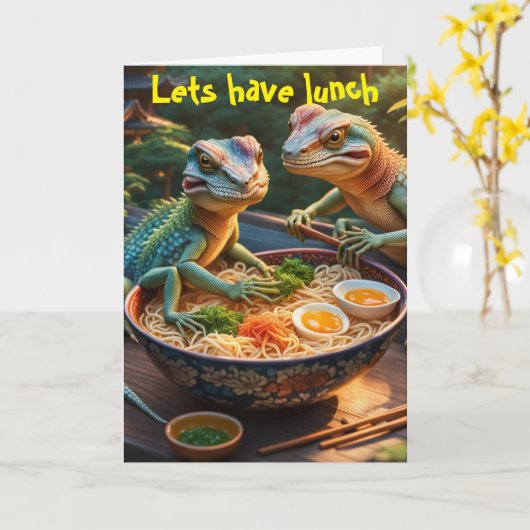 Lets have lunch カード (黄色い花)