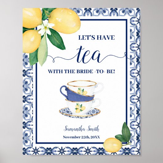 Let's Have Tea with Bride Mediterranean Shower ポスター (正面)