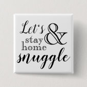 Let's Home & Snuggleボタン 缶バッジ (正面)