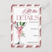 Let's Jingle and Mingle Holiday Party Details エンクロージャーカード (正面)