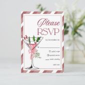 Let's Jingle and Mingle Holiday Party RSVP エンクロージャーカード (スタンド正面)