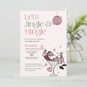 Let's Jingle and Mingle,  Santa Cocktail Party 招待状 (スタンド正面)