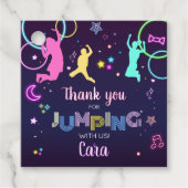 Let's Jump and Glow Birthday Party Square フェイバータグ (正面)