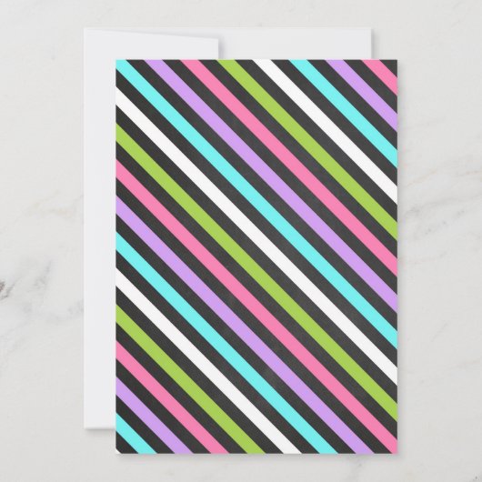 Let's Jump and Play Birthday Invitation 招待状 (裏面)