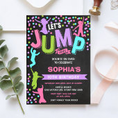 Let's Jump and Play Birthday Invitation 招待状