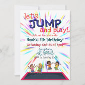 let's JUMP birthday party 招待状 (正面)