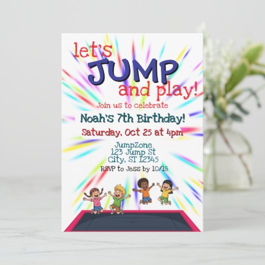 let's JUMP birthday party 招待状 (スタンド正面)