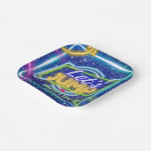 Let's Jump Party Bounce Neon Trampoline Park  ペーパープレート (傾斜あり)