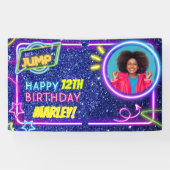 Let's Jump Party Bounce Neon Trampoline Park  横断幕 (横)